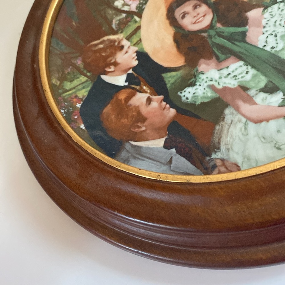 Scarlet And Her Suitors - Howard Rogers Collectible Plate Gone With The … - Picture 8 of 13